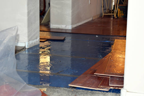 Professional Burst Pipe Cleanup technician working in Bridgehampton, NY